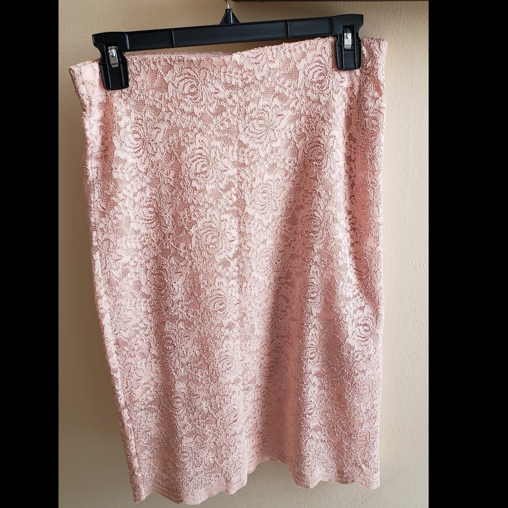 Floral Lace Pencil Skirt Forever 21